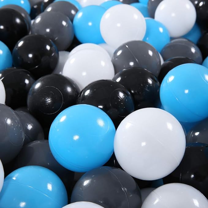 STARBOLO Ball Pit Balls for Toddlers Pack of 100 200 500 - BPA&Phthalate Free Non-Toxic Crush Proof Soft Plastic Balls for 1-5Years Old Toddlers Girl Kids Birthday Pool Playpen Tent Party