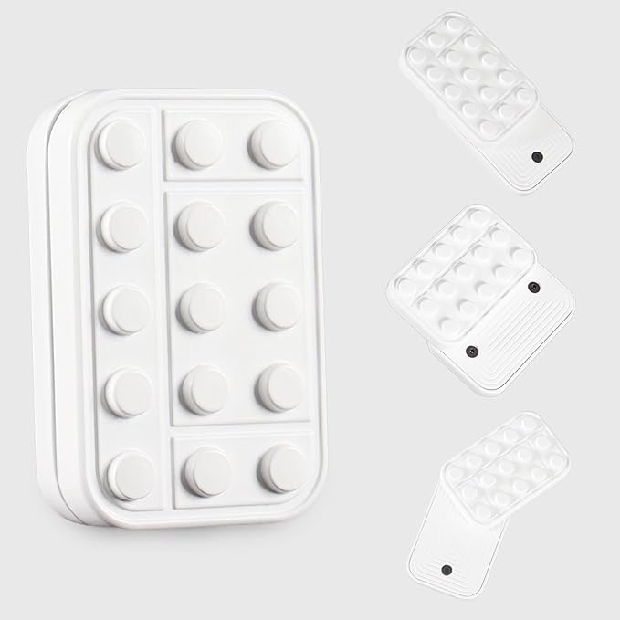 Fidget Toys Adults Metal Fidget Slider Magnetic EDC Haptic Fidget Toys for Adults (Matte White)