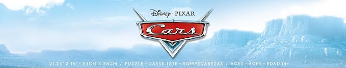 Ceaco - Disney - Pixar - Cars - Grand Prix - Large Piece Jigsaw Puzzle for Adults - Challenging Puzzle Perfect for Game Nights - Finished Size is 21.25 x 15.00