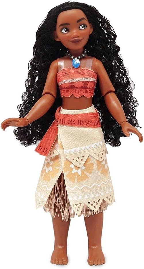 Disney Store Official Princess Classic Doll (Moana), 11 Inches, Includes Brush with Molded Details, Fully Posable Toy in Classic Outfit - Disney Princess Toys