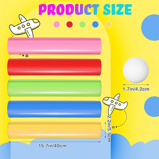 Sratte Team Building Activities Games Teamwork Group Learning Exercise Activities with Half Pipes Golf Balls Storage Bags Teamwork Kit for Adults Teens Field Day Game School Gym Outdoor Sports