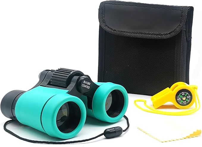 Binoculars for Kids Best Gifts for 3-12 Years Boys Girls High-Resolution Optics Shockproof Mini Kids Binoculars Toys Folding Small Telescope for Bird Watching Camping Outdoor Play