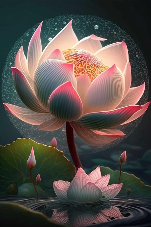 120 Pieces Wooden Puzzles,Pink Lotus Puzzle Plant Series,Dust-Free Perfect Interlocking,Suitable for Home Decoration,Birthday Gifts, Suitable for Both Men and Women