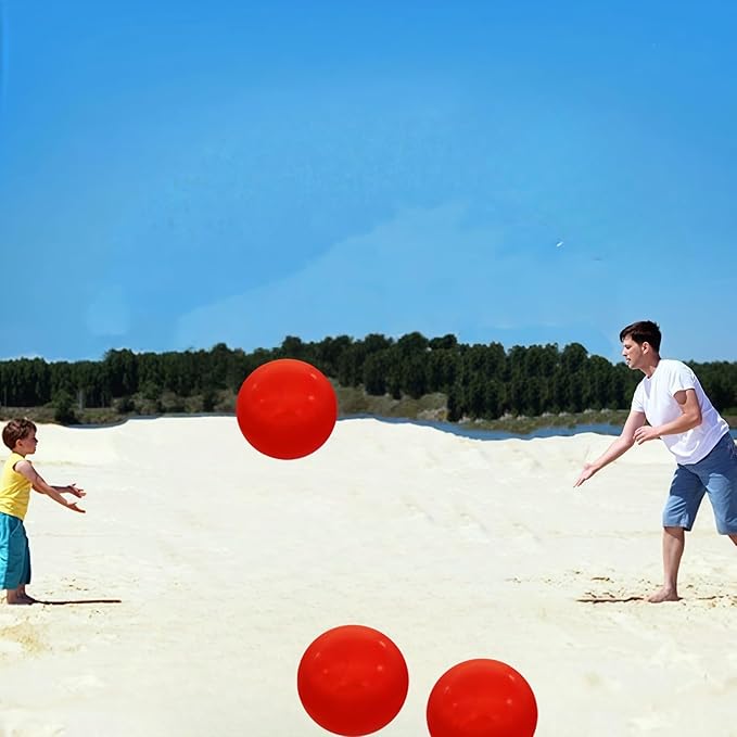 6 Pack Beach Balls, Large Inflatable Beach Balls Bulk, for Parties, Beach, Pools & Play