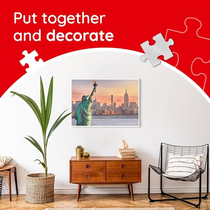 Trefl - Square Box - in The Jungle 1000 Piece Jigsaw Puzzle 27"x19" Print, DIY Puzzle, Creative Fun, Classic Jigsaw for Adults and Children from 14 Years Old