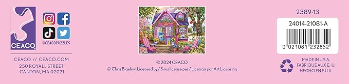 Ceaco - Chris Bigelow - She Shed - 500 Larger Sized Piece Jigsaw Puzzle