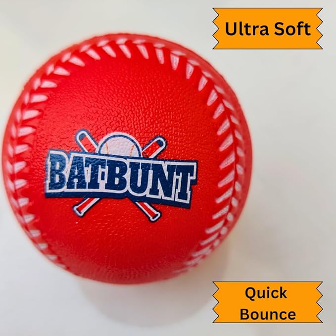 Practice Baseballs for Kids, Indoor Training Soft Foam Balls - 4Pcs Foam Baseballs