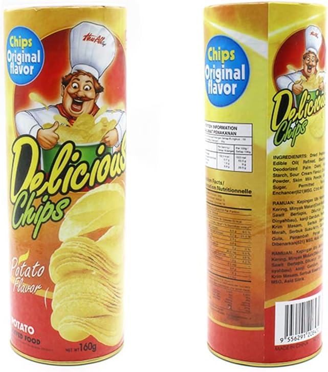 Prank Gifts for Kids,Magic Potato Chip Cans Fries Toys April Fool Day Halloween Party Decoration Fun Toys