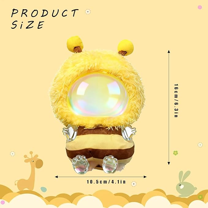 Cute Bee Costume for 6.7 Inch (17cm) Dolls,Funny Clothes Park Theme Costume Accessory,2-piece Set has a 3D Feel,Perfect for Collectors and Dress-Up