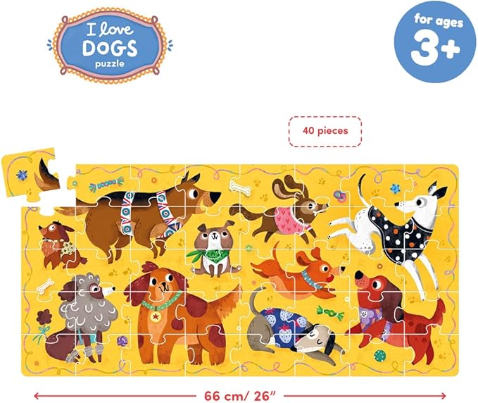 I Love Dogs Puzzle 3+ Floor Puzzle