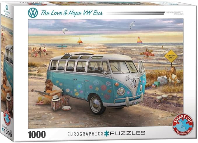 VW Love & Hope Bus 1000pc Puzzle