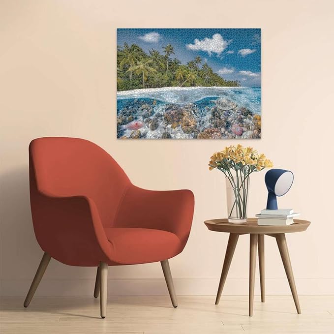 Ravensburger - A Dive in The Maldives - 2000 Piece Jigsaw Puzzle - Stunning Imagery - Beautiful & Intricate - Unique View of an Undersea World - Premium Quality - Puzzles for Adults