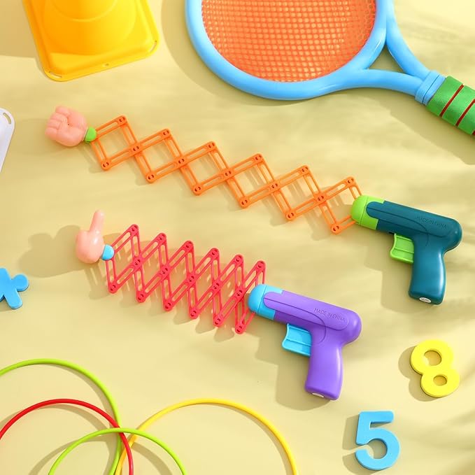PRETYZOOM Telescopic Fists Toy Kids Prank Stretchable Stress Office Prank Prop Creative Funny Toy for Indoor Outdoor Play