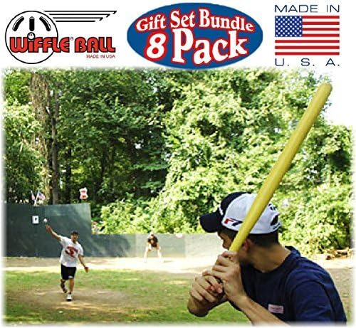 WIFFLE Ball 6 Baseballs Official Size 6 Pack Ball 32" Bats 2 Pack Set