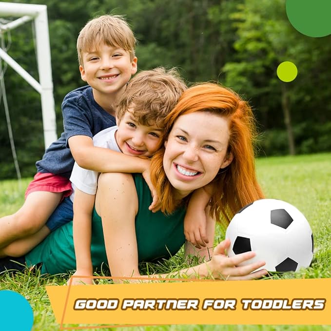 6 Inch Mini Soccer Balls for Kids Toddler, Small Soccer for Mini Goal Hoop, KickBall Soft Footballs Sport Game for Indoor Outdoor Playground Beach, Pool Ball with Pump For Inflatables Float - 6PCS