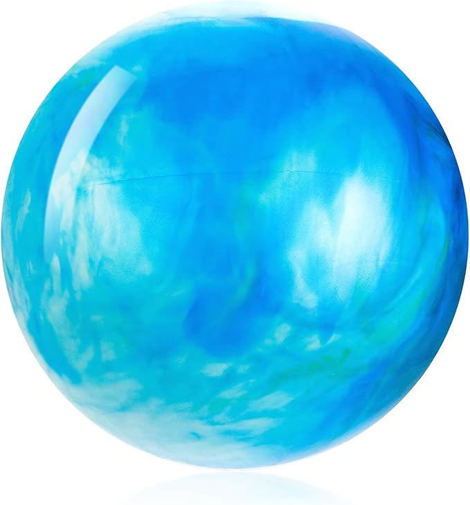 Grevosea 15 Inch Large Bouncy Ball Inflatable Balls Beach Ball Marbleized Bouncy Ball Colorful Cloud Bouncing Balls for Adults Pet Outdoor Summer Beach Party Supplies School Water Fun