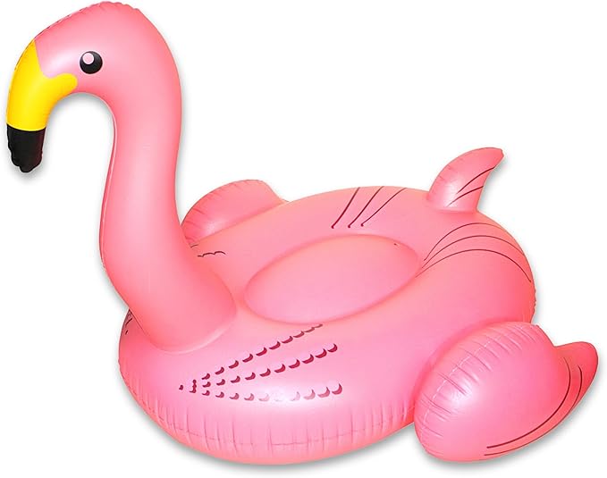 SWIMLINE ORIGINAL 90627 Giant Inflatable Flamingo Pool Float | Stylish Ride-On Raft with Stable Wings & Legs | Lounge Floatie Great for Summer Fun