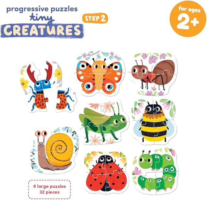 Progressive Puzzles Tiny Creatures 2+ Toddler Puzzle