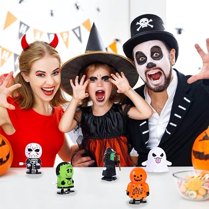 Max Fun 18pcs Halloween Wind Up Toys Assortments for Kids Halloween Party Favors Treat Bag Stuffers Goody Bag Filler Treats Prizes (Halloween)