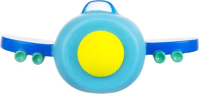 1pc Foam Ball Popper Toy - Squeeze & Launch Airplane Toy w/ Foam Balls Included – Plane Ball Shooting Squishy Toy, Toddler Toys