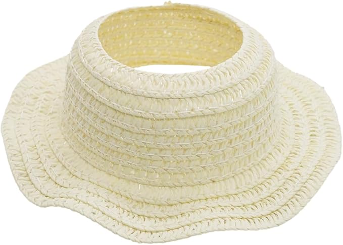 Doll Clothes for 17cm Dolls, Premium Handmade Fashion Clothes 3 Piece Set Including a Weaving Hat, Clothes and Bow with High-End Dolls Accessories for Play & Display - Pure White (No Doll No Logo)