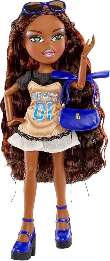 Bratz Stylin' Sasha Fashion Doll with Customizable T-Shirt for You and Accessories