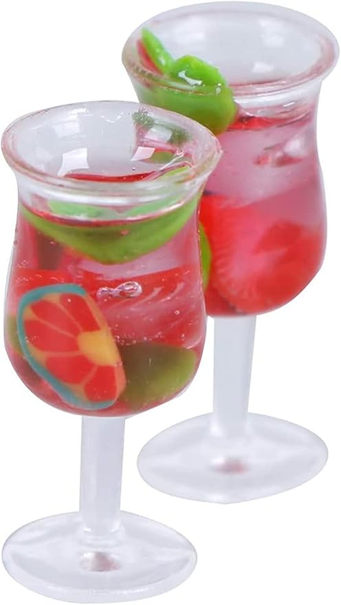 13 Pcs 1:12 Colourful Cocktail Cup Drink Juice Tea Beverage Bottle Jam Jar Toys,Simulation Drink Wine Glass Model for Dollhouse,Dolls House Miniature Toy Doll Food Kitchen Accessory Bar Decor