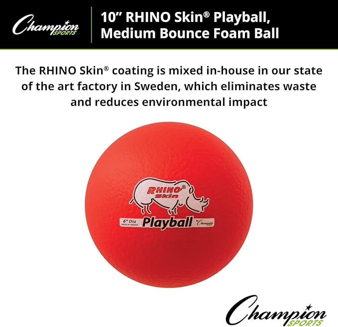 Champion Sports Rhino Skin Medium Bounce Dodgeballs