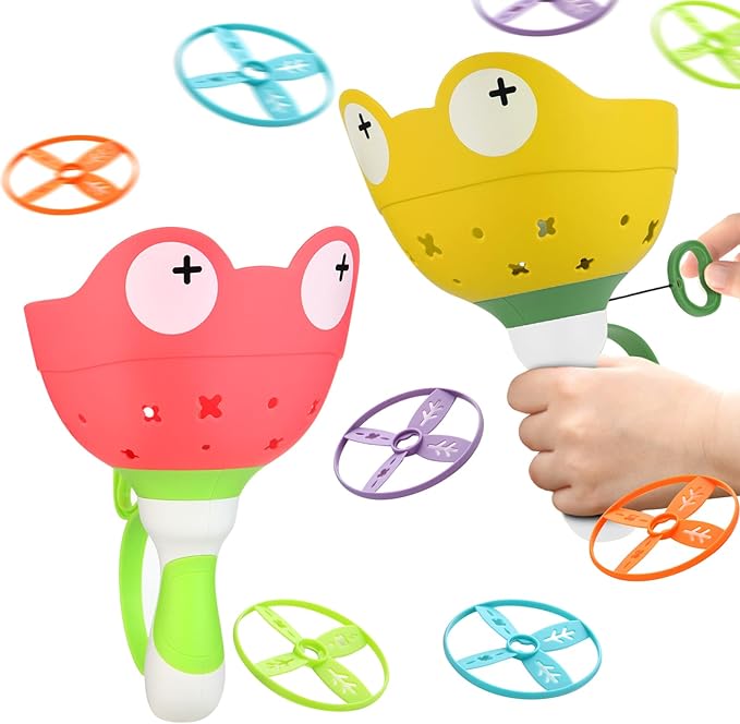 Outdoor Toys for Kids Ages 4-8 Kids Outdoor Flying Toys Manual Capture Catching for Toddlers 3 4 5 6 7 8 Years Old Christmas Easter Birthday Gifts Boys Girls