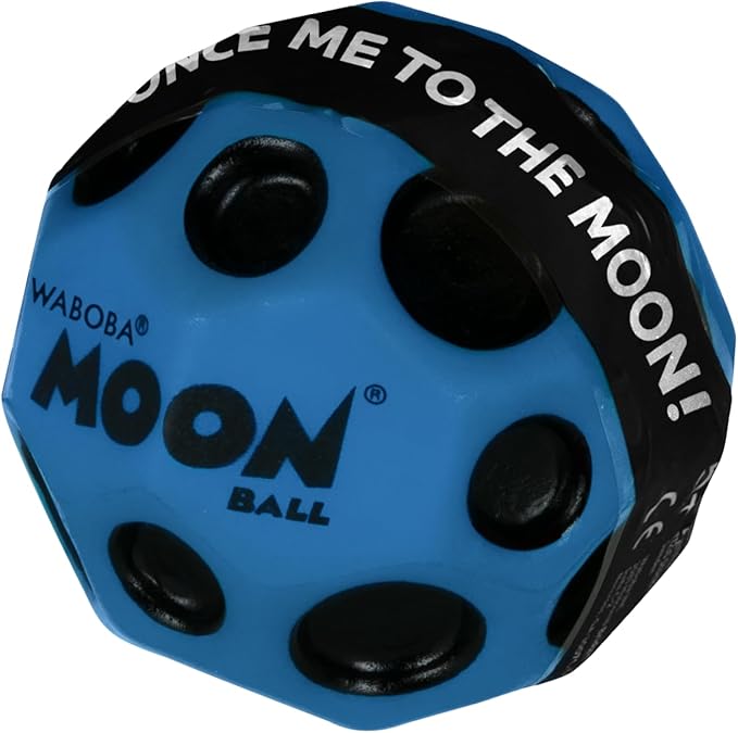 Waboba The Original Moon Ball - Hyper Bouncy Ball – Makes Pop Sound When Bounced - All Ages Extreme Bounce & Fun - Perfect for Active Play & Indoor or Outdoor Games