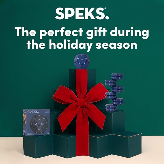 Speks Geode Magnetic Fidget Toy | Sensory Desk Toy for Adults & Teens 14+ | Stress Relief Gift | Sphere, Space Cadet