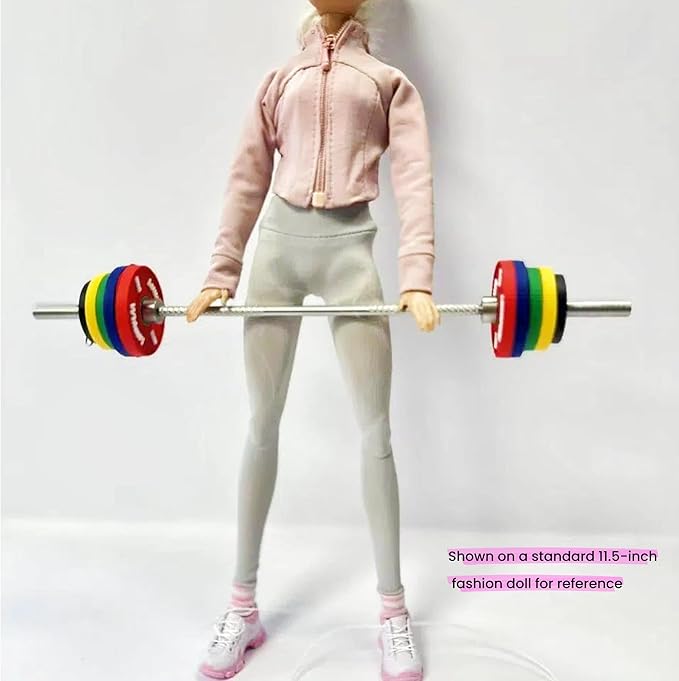 Fashion Doll Workout Set, Yoga setfitness Athletic Jacket with Leggings and Shoes, Compatible with 11.5-12 inch Fashion Doll 1/6 Scale Accessories