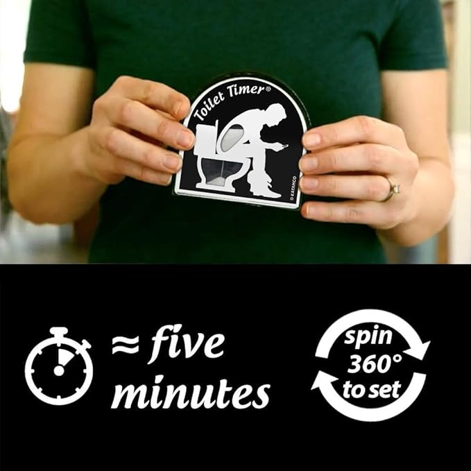 Katamco The Original Toilet Timer (Classic), As Seen on Shark Tank. Funny Stocking Stuffer for Men, Husband, Dad, Son, Boyfriend.