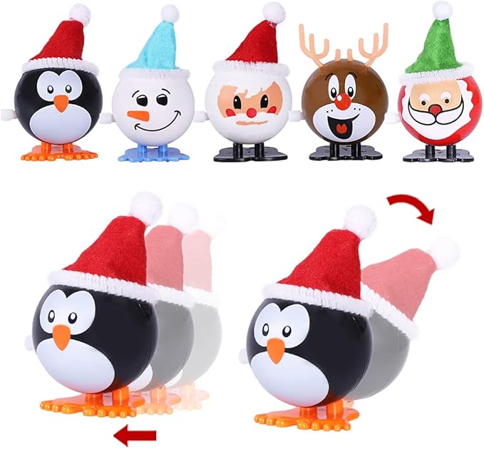 Max Fun 18pcs Christmas Stocking Stuffers Wind Up Toys Assortment for Party Favors & Goody Bag Fillers