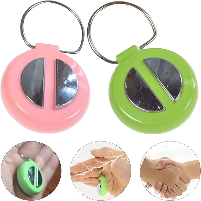 Handshake Electric Toy Mini Party Entertainment Toy Battery Powered Random Color with Ring Prank Props Gifts April Fools Day Handshake Trick Toy for Party Random Color