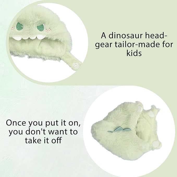 Plush Doll Clothes for 6.7 Inch (17cm) Dolls,Cute Green Dinosaur Costume,This 2-piece Set has a 3D Feel- Perfect for Collectors Dress-Up,Christmas,and Birthday Gifts