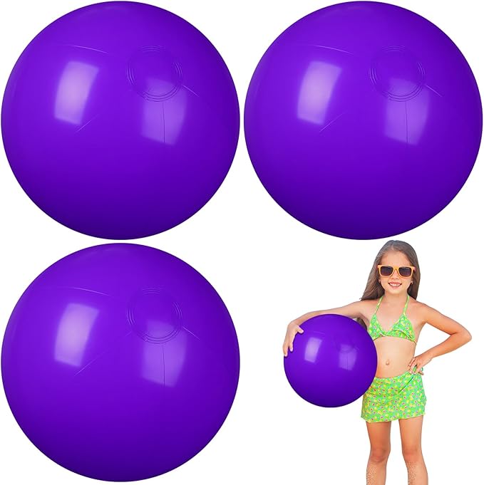 4 Pcs 12 Inch Solid Red Beach Balls Inflatable Beach Balls Bulk Large Blow up Pool Game Toys for Summer Beach