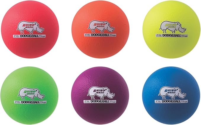 Champion Sports® Rhino Skin® Low Bounce Dodgeball Sets & Singles for Playground, PE, Backyard & League Games – Team Sports Equipment for Youth & Adults