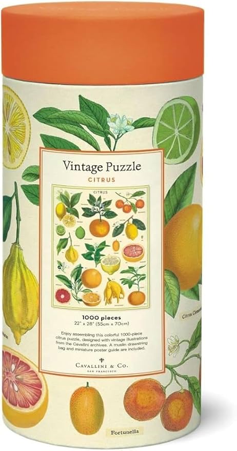 Cavallini 1000 Piece Puzzle, Citrus (PZL/Citrus)