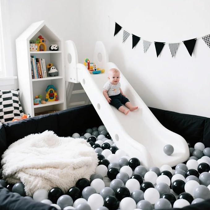 STARBOLO Ball Pit Balls for Toddlers Pack of 100 200 500 - BPA&Phthalate Free Non-Toxic Crush Proof Soft Plastic Balls for 1-5Years Old Toddlers Girl Kids Birthday Pool Playpen Tent Party