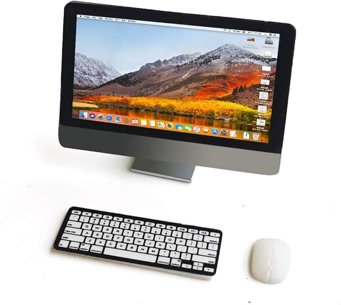 Dollhouse Decoration Miniature Accessories Dollhouse Computer Laptop Tablet Phone Simulation Accessories for Doll 1/6 1/12 Miniatures Play Set - 3 Pcs