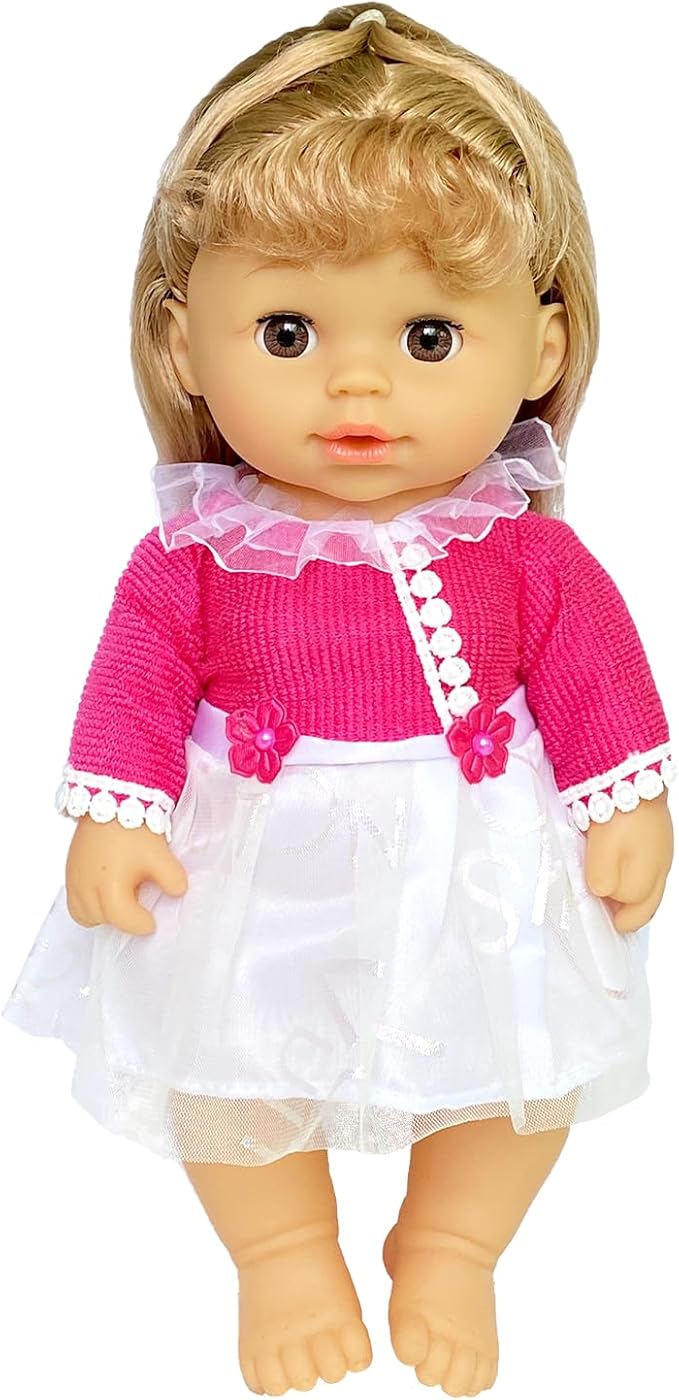 6 Sets Girl Baby Doll Clothes Dress Outfits Accessories for 10 -12 Inch Baby Girl Doll