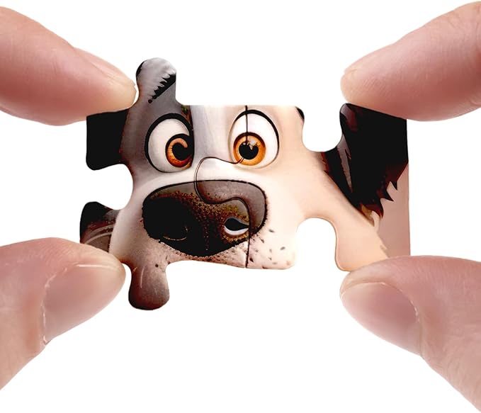 Cute Puppy Puzzle for Adults 1000 Pieces, Dog Cartoon Jigsaw Puzzle Golden Retriever, Animal Labradoodle Golden Doodle Doberman Puzzle