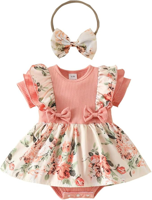 Reborn Doll Clothes Accessories - 24 Inch Girl Outfits 2 Pcs Set for 22-24 Inch Newborn Reborn Baby or Toddler Girl Doll