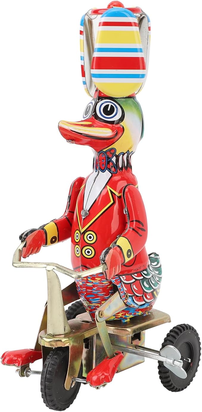 Duck On Tin Toy Delicate Clockwork Retro Wind Up Toy Adult Collections