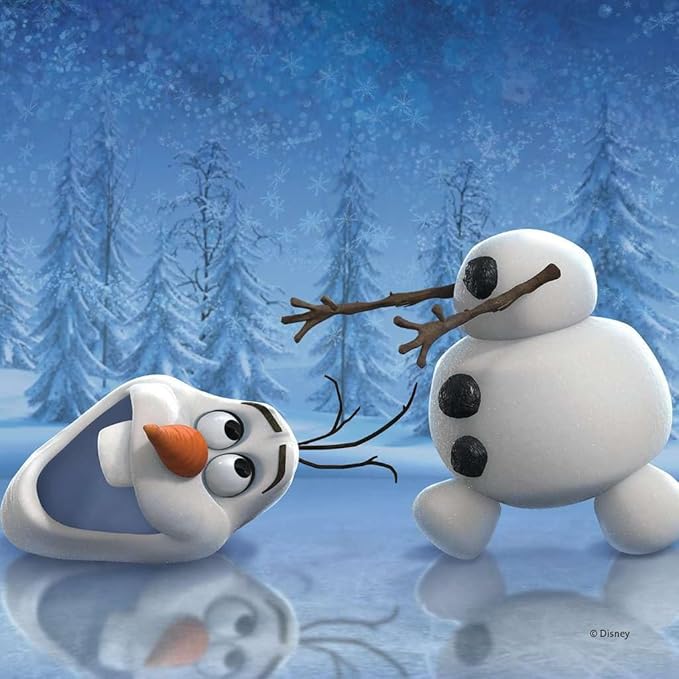 Ravensburger Disney Frozen Winter Adventures Puzzle Set - 3 x 49-Piece Jigsaw Puzzles for Kids | Unique Piece Design | Enhances Concentration & Creativity | FSC-Certified Materials