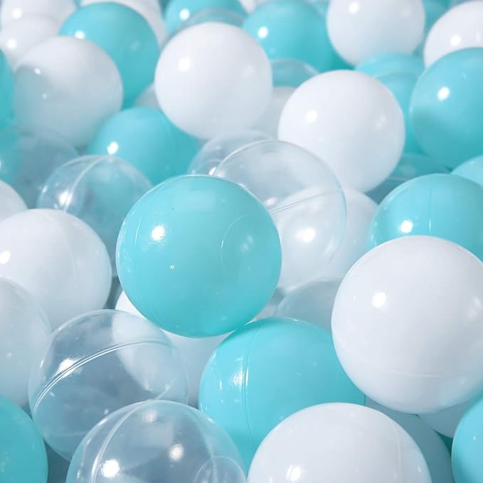 STARBOLO Ball Pit Balls for Toddlers Pack of 100 200 500 - BPA&Phthalate Free Non-Toxic Crush Proof Soft Plastic Balls for 1-5Years Old Toddlers Girl Kids Birthday Pool Playpen Tent Party