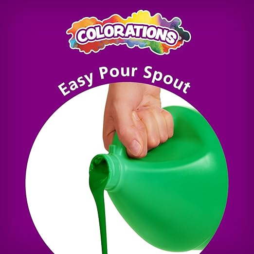 Colorations Paraben-Free Washable Tempera Paint for Kids - 1 Gallon Value Size. Vibrant Red, Non-Toxic and Made in The USA