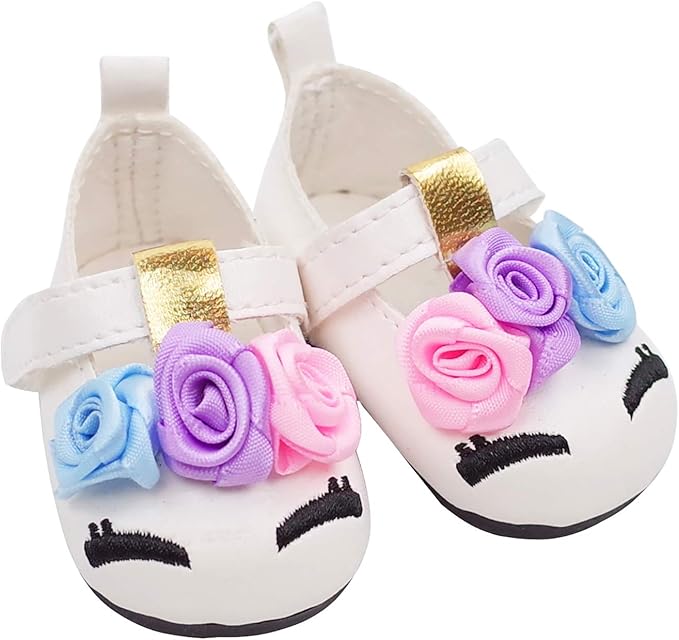 Etistta 6 Pairs of Doll Shoes 2 Pairs of Socks Fits for 18 inch Doll Shoes American Dolls Accessories