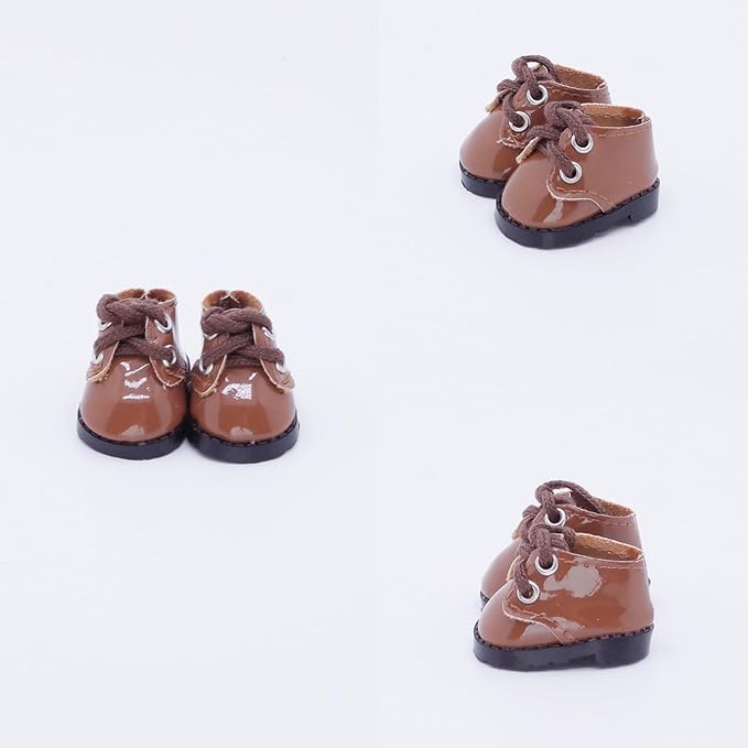 Etistta 17cm Doll Shoes for 17cm Doll Boots, 6.7 inch Doll Shoes Accessories (6 Pack A)